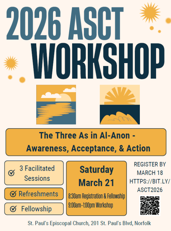 Al-Anon Service Center of Tidewater, 2026 Workshop