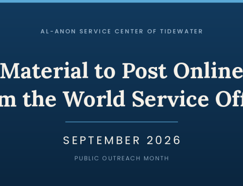 From the World Service Office: September 2026